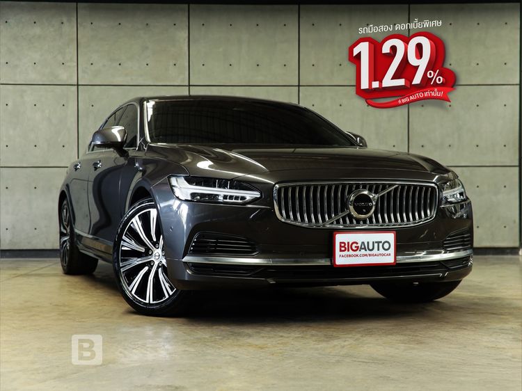 Volvo S90 2022 2.0 Recharge T8 Inscription 4WD Sedan ปลั๊กอินไฮบริด (PHEV) ไม่ติดแก๊ส เกียร์อัตโนมัติ เทา
