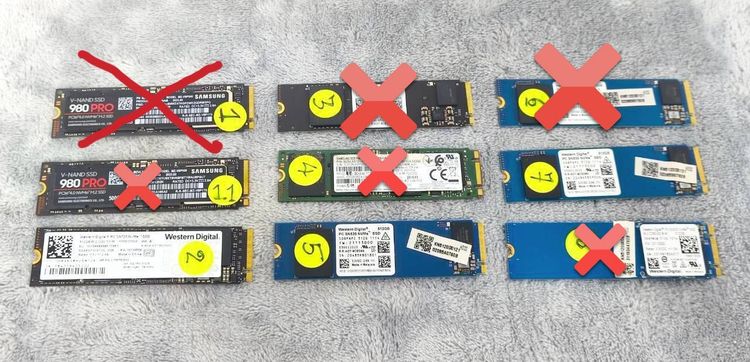 ขาย  SSD M.2 NVME ขนาด 500-512 GB  ราคาเริ่มต้น 1,390บาท มีหลายชิ้น