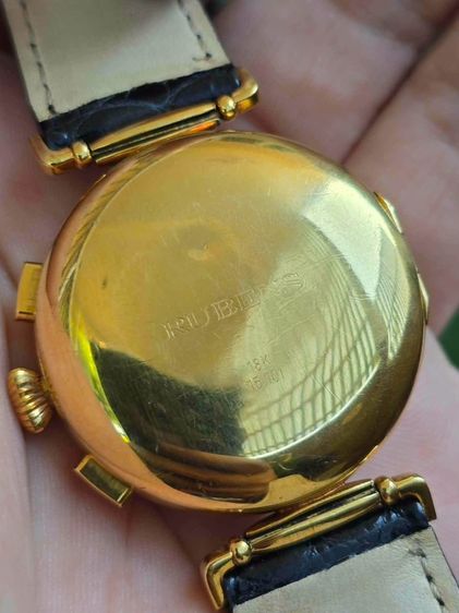 🔥Vintage RUBENS Triple-Date Calendar MoonPhase Chronograph 18k Solid Gold ฟังชั่นครบๆ รูปที่ 13