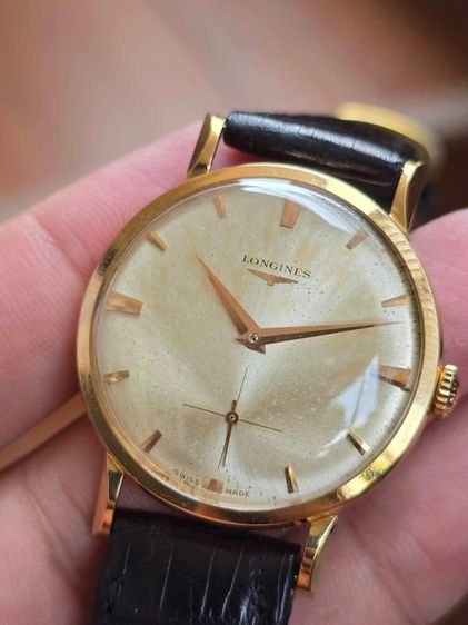 นาฬิกา LONGINES 18k Rose Gold 2เข็มครึ่ง ขาแฟนซีหายาก ตัวเรืองทองคำแท้ 18k รุ่นสะสมหายากมาก รูปที่ 3