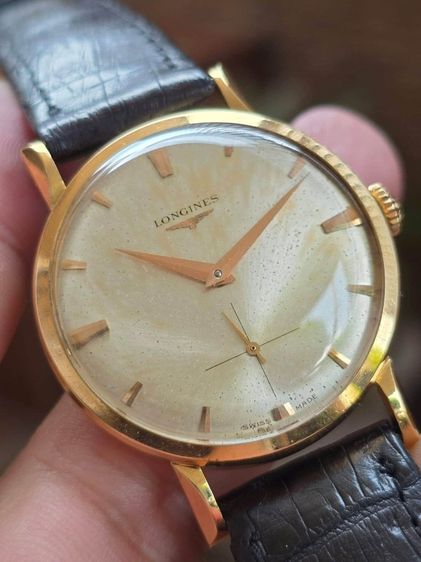 นาฬิกา LONGINES 18k Rose Gold 2เข็มครึ่ง ขาแฟนซีหายาก ตัวเรืองทองคำแท้ 18k รุ่นสะสมหายากมาก รูปที่ 2