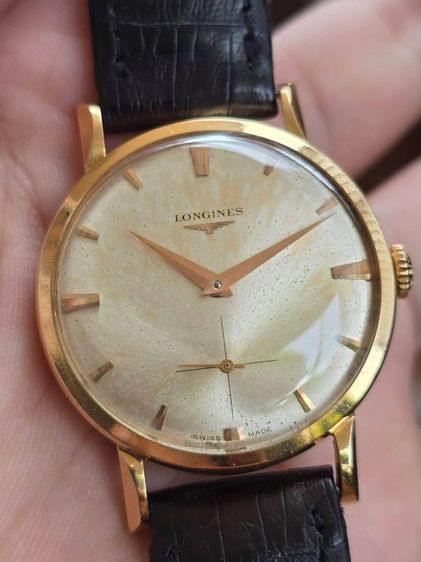 นาฬิกา LONGINES 18k Rose Gold 2เข็มครึ่ง ขาแฟนซีหายาก ตัวเรืองทองคำแท้ 18k รุ่นสะสมหายากมาก