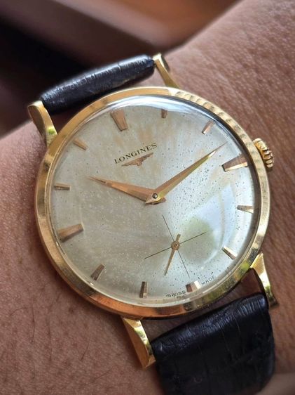 นาฬิกา LONGINES 18k Rose Gold 2เข็มครึ่ง ขาแฟนซีหายาก ตัวเรืองทองคำแท้ 18k รุ่นสะสมหายากมาก รูปที่ 5