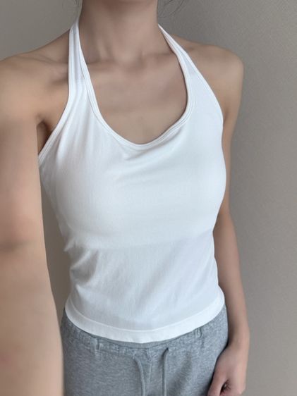 อื่นๆ อื่นๆ L ไม่มีแขน เสื้อกั๊กผู้หญิงแบบใหม่ ชุดสองชิ้นสีดำและขาว