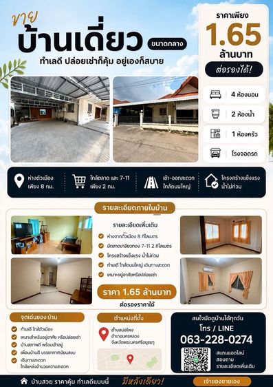 บ้านเดี่ยว ขนาดกลาง ราคาสุดคุ้ม