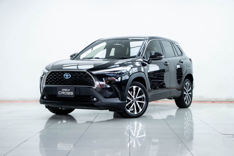 รถ Toyota Corolla Cross 1.8 Hybrid Premium สี ดำ