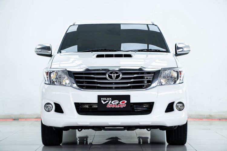 Toyota Hilux Vigo 2014 2.5 G Pickup ดีเซล ไม่ติดแก๊ส เกียร์ธรรมดา ขาว รูปที่ 4