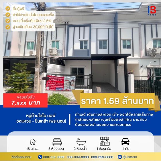 ✨🏡 บ้านรีโนเวทใหม่ พร้อมอยู่ ราคาสุดคุ้ม ทาวน์โฮม 2 ชั้น หมู่บ้านไลโอ นอฟ วงแหวน – ปิ่นเกล้า (พระนอน)