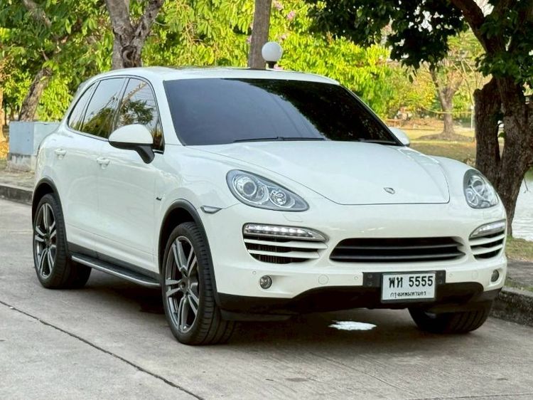 Porsche Cayenne 2012 3.0 Diesel 4WD Sedan ดีเซล ไม่ติดแก๊ส เกียร์อัตโนมัติ ขาว
