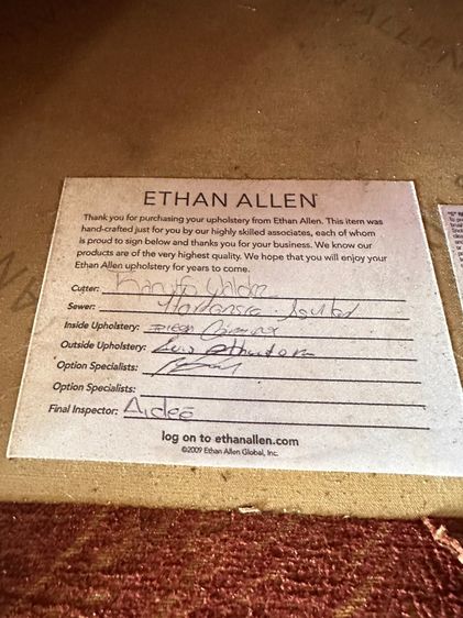 เก้าอี้อาร์มแชร์ แบรนด์ ETHAN ALLEN  รูปที่ 12