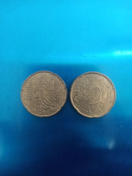 เหรียญ ธนบัตร ต่างประเทศ เหรียญ 20 ยูโรเซนต์ (20 Euro Cent) ปี 1999 ของประเทศฝรั่งเศส