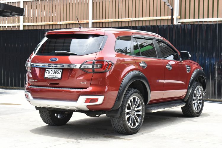 Ford Everest 2018 2.0 Titanium Plus 4WD Utility-car ดีเซล ไม่ติดแก๊ส เกียร์อัตโนมัติ แดง รูปที่ 4