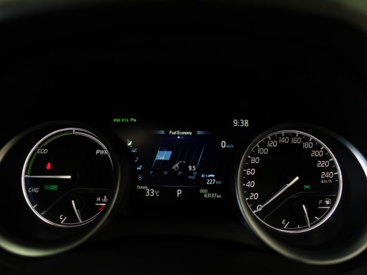 Toyota Camry 2021 2.5 Hybrid Sedan ไฮบริด ไม่ติดแก๊ส เกียร์อัตโนมัติ ดำ รูปที่ 4