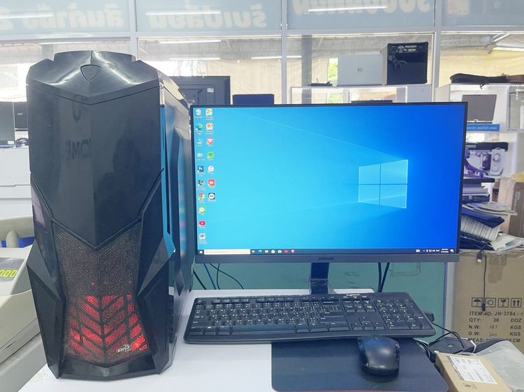 คอมพร้อมจอ 24 นิ้ว เล่นเกมส์ i5 gen 6 พร้อมการ์ดจอ ราคาถูกใจ