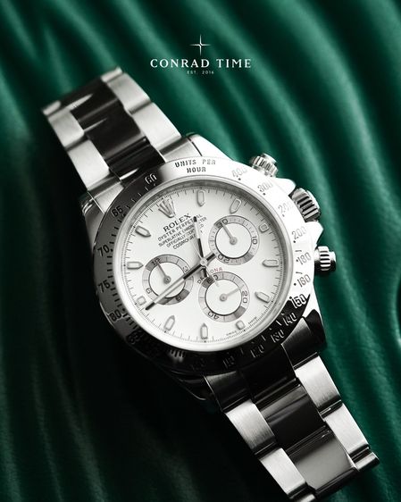 Rolex Daytona 116520 White Dial Blue Lume Oyster Steel 2013 40mm. Fullset 