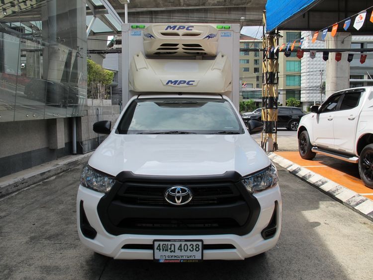 Toyota Hilux Revo 2021 2.4 Entry Van ดีเซล ไม่ติดแก๊ส เกียร์ธรรมดา ขาว รูปที่ 3