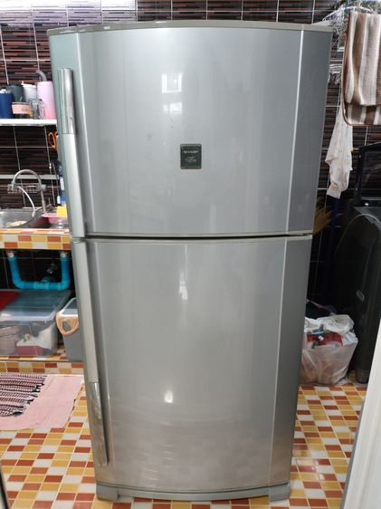 ตู้เย็น Sharp 17.7 คิว 502 ลิตร สีเงิน ความเย็นเจี๊ยบ ช่องแช่ใหญ่สะใจ ใช้งานปกติ สภาพพร้อมใช้ ไม่ต้องซ่อม นัดดูของจริงได้