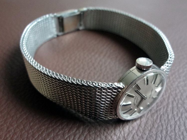 ROTARY 17 Jewels -Swiss Made- ETA 2412 นาฬิกาค็อกเทลวินเทจสวิส ตัวเรือนและสายทำจากเงินสเตอร์ลิงแท้ (เงินมาตรฐาน 925) รูปที่ 5