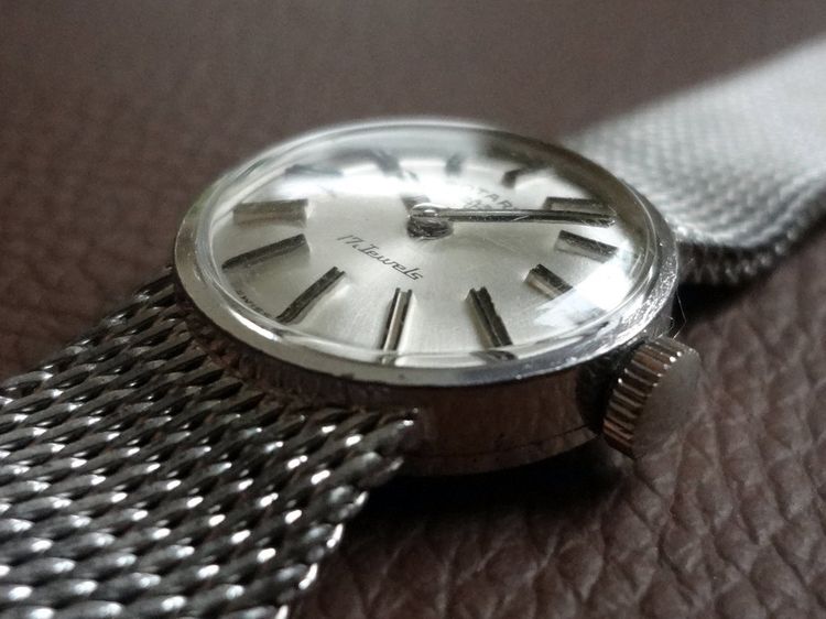 ROTARY 17 Jewels -Swiss Made- ETA 2412 นาฬิกาค็อกเทลวินเทจสวิส ตัวเรือนและสายทำจากเงินสเตอร์ลิงแท้ (เงินมาตรฐาน 925) รูปที่ 10