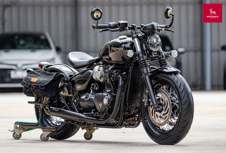 Triumph Bonneville Bobber Black ปี2019 สีดำเงา วิ่ง9,000Km.