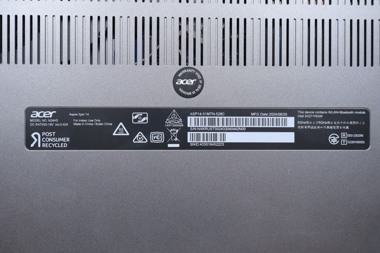 ACER ASPIRE SPIN 14 Core 5 120U RAM16.512GB รูปที่ 15