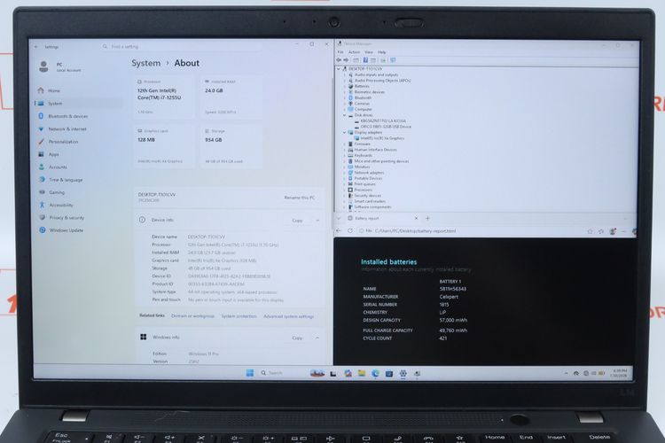 Lenovo ThinkPad L14 Gen 3 Core i7-1255U RAM24.1TB รูปที่ 2