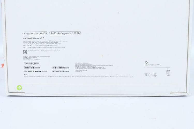 MacBook Neo 13" 8.256GB มือ 1  รูปที่ 5