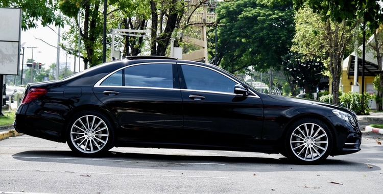 Mercedes-Benz S-Class 2016 S500 Sedan ปลั๊กอินไฮบริด (PHEV) ไม่ติดแก๊ส เกียร์อัตโนมัติ ดำ รูปที่ 4