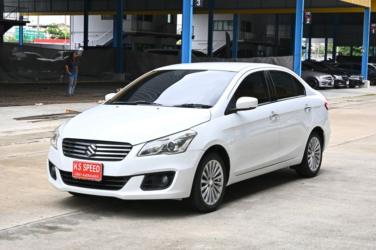 Suzuki Ciaz 2018 1.2 GLX Sedan เบนซิน ไม่ติดแก๊ส เกียร์อัตโนมัติ ขาว
