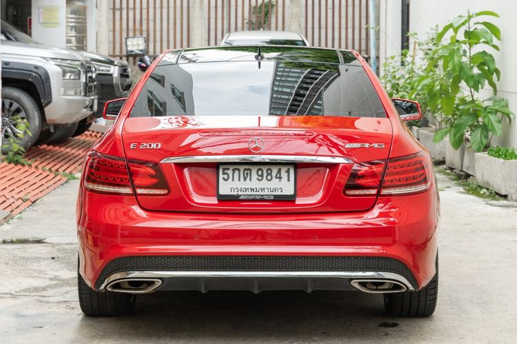 Mercedes-Benz E-Class 2014 E200 Sedan เบนซิน ไม่ติดแก๊ส เกียร์อัตโนมัติ แดง รูปที่ 4