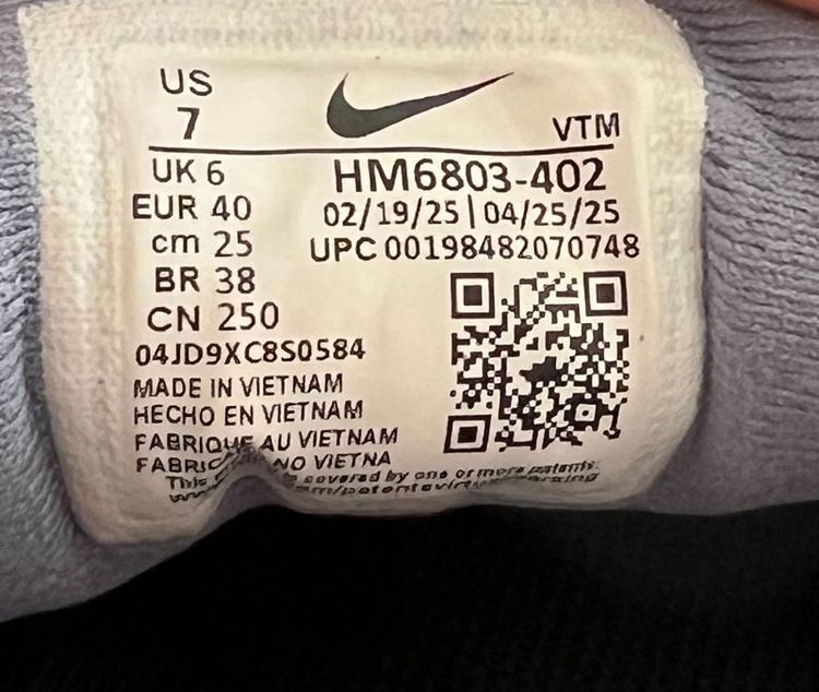 ขายถูก Nike Vomero 18 size 40/250cm สภาพดี นุ่มใสสบาย ของแท้ 100% รูปที่ 12