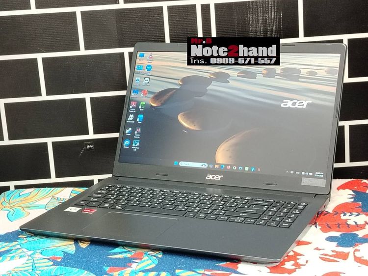 โน๊ตบุ๊คมือสอง ACER CPU Athlon Silver 3050U จอ15.6”FHD แรม20+NVMe250+การ์ดจอ 2GB