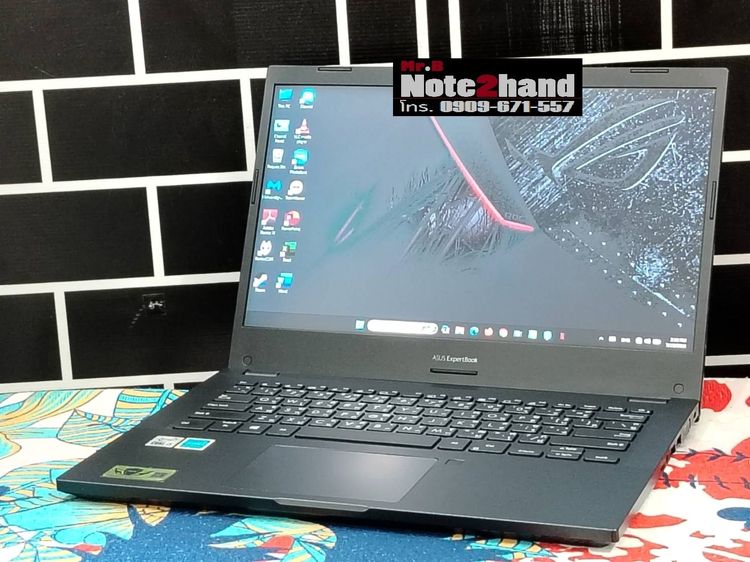 โน๊ตบุ๊คมือสอง ASUS Core i5-10210U จอ14”HD แรม8+NVMe.256+การ์ดจอ UHD 620