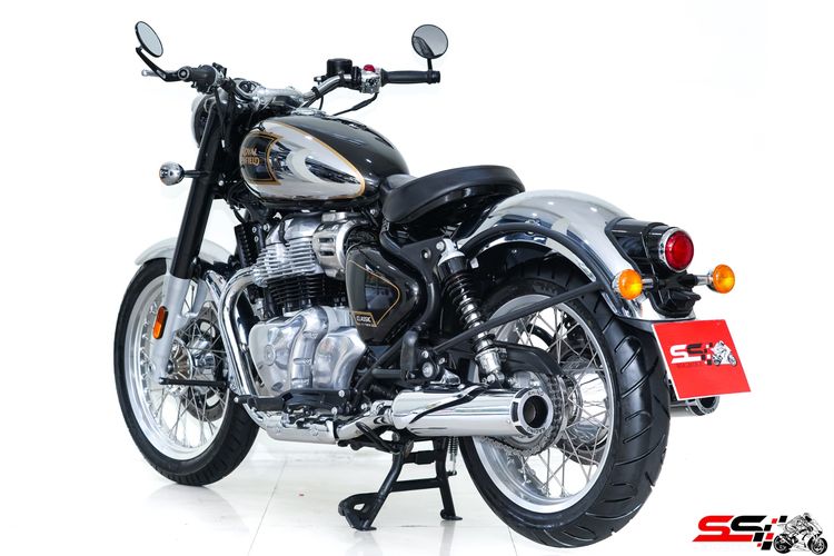 ROYAL ENFIELD CLASSIC 650 TWIN สีพิเศษโครมดำ ปี2026 วิ่งน้อย 800km ไมล์แท้ มือเดียว ท่อคู่ RHINO RACING รถสวยมากสภาพป้ายแดงไม่มีชนไม่มีล้ม รูปที่ 5