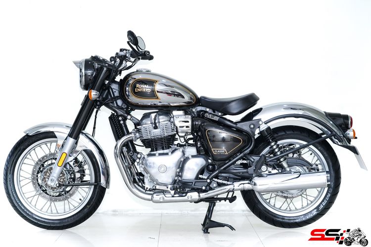 ROYAL ENFIELD CLASSIC 650 TWIN สีพิเศษโครมดำ ปี2026 วิ่งน้อย 800km ไมล์แท้ มือเดียว ท่อคู่ RHINO RACING รถสวยมากสภาพป้ายแดงไม่มีชนไม่มีล้ม รูปที่ 8