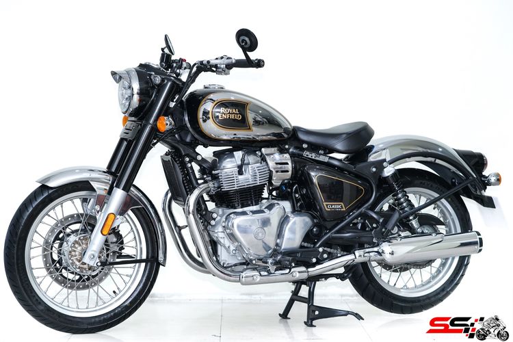 ROYAL ENFIELD CLASSIC 650 TWIN สีพิเศษโครมดำ ปี2026 วิ่งน้อย 800km ไมล์แท้ มือเดียว ท่อคู่ RHINO RACING รถสวยมากสภาพป้ายแดงไม่มีชนไม่มีล้ม รูปที่ 13