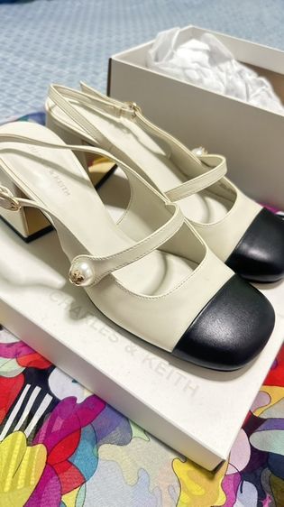 อื่นๆ รองเท้าส้นสูง หนัง PU UK 5 | EU 38 | US 6.5 ขาว รองเท้า Mary Janes