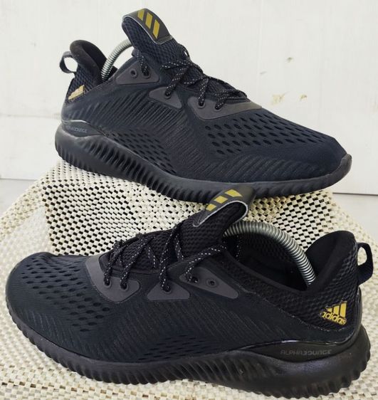 รองเท้า💥adidas ALPHA Bonce💥ของแท้‼️สีดำ ทั้งคู่‼️พื้นเดิม นิ่ม เบา สวยๆ เดิม สภาพดี💥ไซร์ 43.5