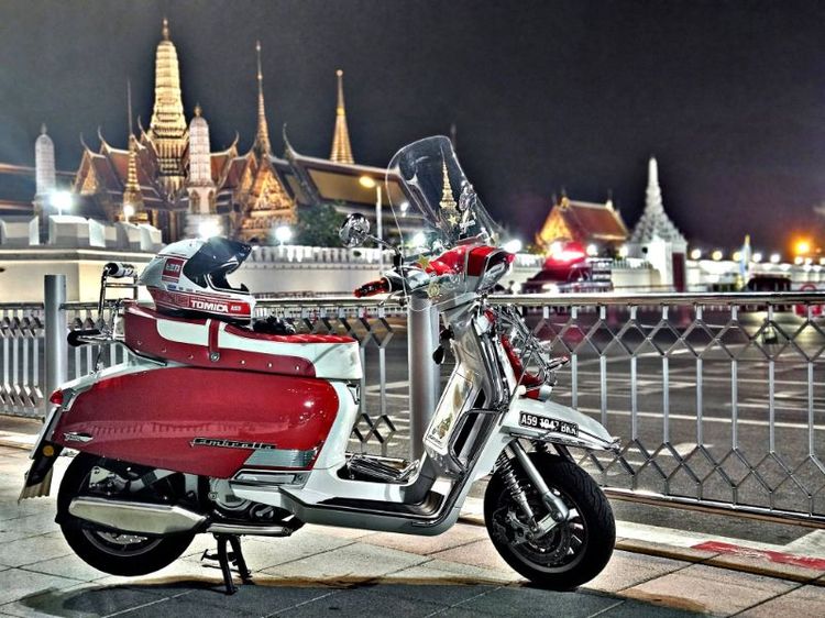 Lambretta G350 seriesII ปี 2024 ไมล์ 4พันโล แถมหมวก Bilmola x Tomica และผ้าคลุมรถกันน้ำสกรีนลาย