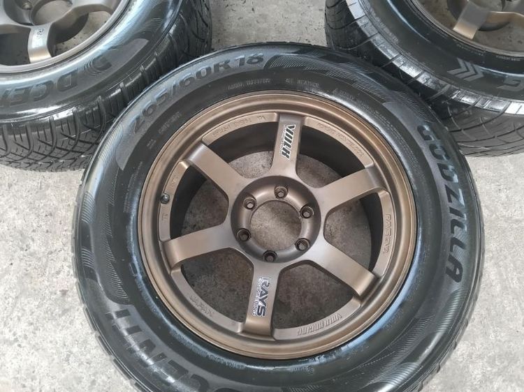 18" TE37 กว้าง 9 ออฟ 0 สีน้ำตาลเข้มงานโปรแม็ก