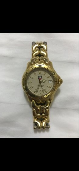 นาฬิกา TAG HEUER ผู้ชาย ก้างปลาสีทอง หน้าปัดสีทอง ของแท้จากศูนย์ 35,000 บาท รูปที่ 2