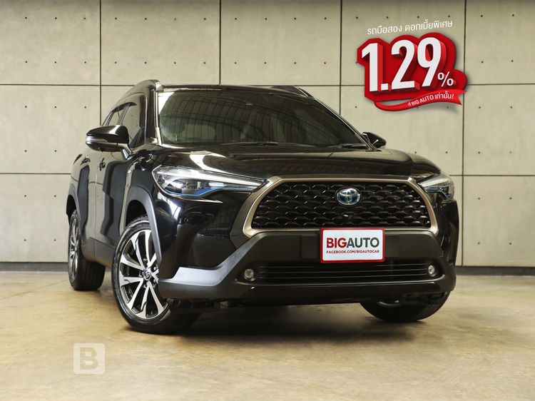 รถ Toyota Corolla Cross 1.8 Hybrid Premium Safety สี ดำ