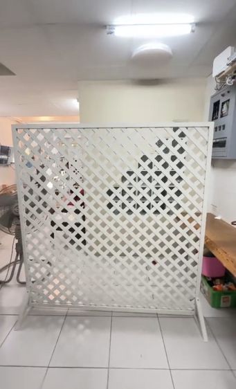 ฉากกั้นห้องวัสดุ UPVC สีขาว รูปที่ 2