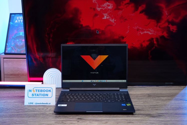 วินโดว์ 16 กิกะไบต์ ไม่ใช่ HP Victus Gaming 15 i5-13500H RTX4050(6GB) RAM16GB SSD512GB จอ15.6นิ้ว FHD 144Hz ดีไซน์สวยเรียบหรูดูทันสมัย เครื่องพร้อมใช้งาน ขายในราคาสุดค