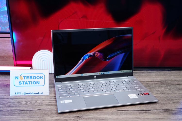 HP Pavilion 15 Ryzen7-5700U Ram12 SSD512 จอ15.6 FHD สเปคดีใช้งานทั่วไป มีไฟใต้คีย์บอร์ด ขายเพียง 10,900 .- พร้อมใช้งาน รูปที่ 4