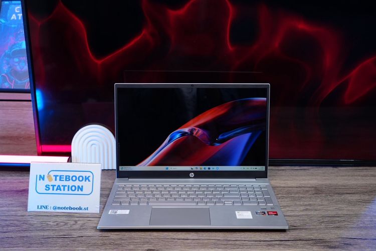 วินโดว์ อื่นๆ ไม่ใช่ HP Pavilion 15 Ryzen7-5700U Ram12 SSD512 จอ15.6 FHD สเปคดีใช้งานทั่วไป มีไฟใต้คีย์บอร์ด ขายเพียง 10,900 .- พร้อมใช้งาน