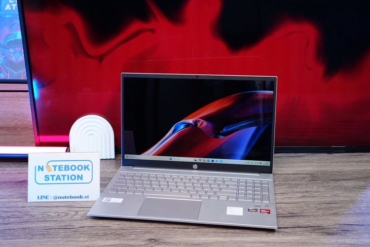 HP Pavilion 15 Ryzen7-5700U Ram12 SSD512 จอ15.6 FHD สเปคดีใช้งานทั่วไป มีไฟใต้คีย์บอร์ด ขายเพียง 10,900 .- พร้อมใช้งาน รูปที่ 3