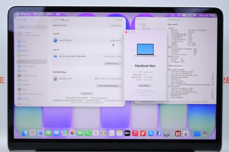 MacBook Neo 8.256GB Batt 100 Care 04.2027 รูปที่ 2