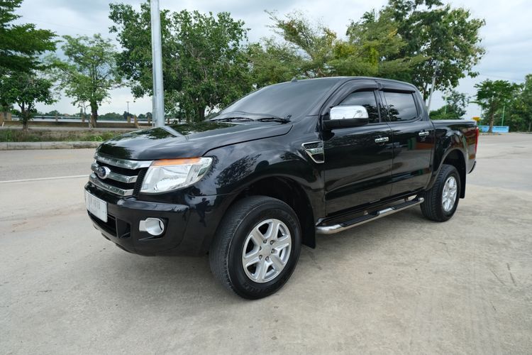 Ford Ranger 2014 2.2 Hi-Rider XLT Pickup ดีเซล ไม่ติดแก๊ส เกียร์อัตโนมัติ ดำ รูปที่ 3