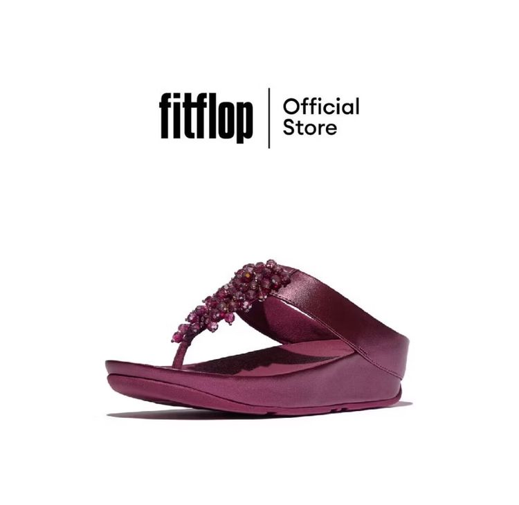 รองเท้าแตะแบบมีหูและแบบสวม หนังแท้ UK 5.5 | EU 38 2/3 | US 7 แดง รองเท้า fitflop size 39 ของแท้ รุ่นใหม่ล่าสุด
